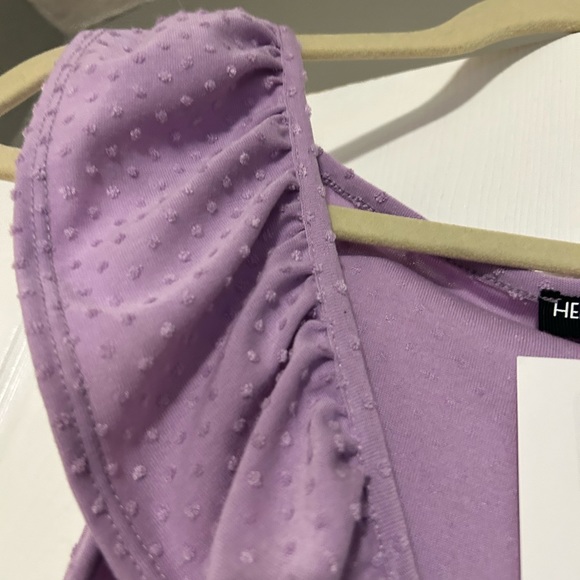 Lavender 1xl heimish USA top with dots on the front and back - Picture 3 of 6